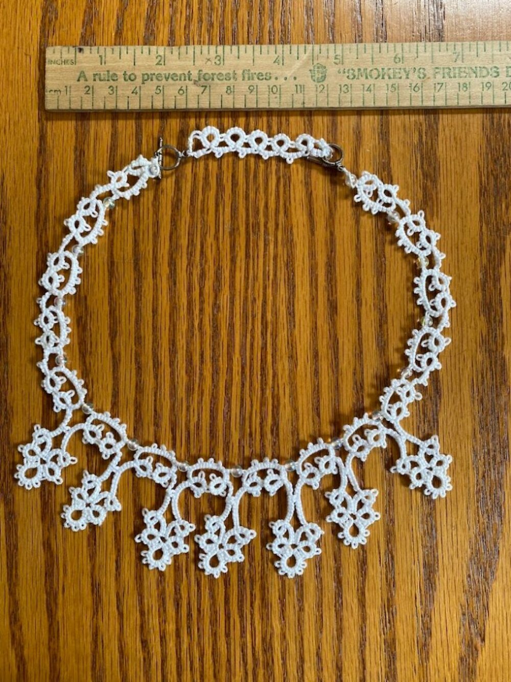 Tatted White Necklace